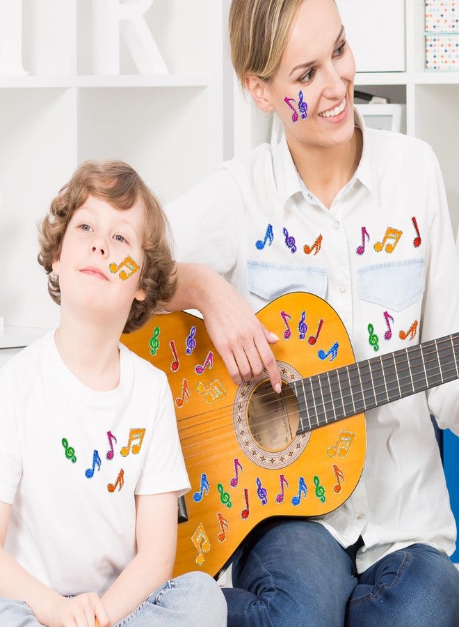 وولاين ملصقات نوتات موسيقية ملونة من والين، ملصقات ليزرية لاصقة مقاومة للماء، ملصقات ذاتية اللصق لتزيين الأظرف ودفاتر القصاصات ومستلزمات حفلات الأعياد، 500 قطعة - Image 4